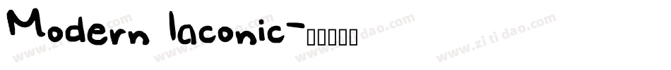 Modern Iaconic字体转换